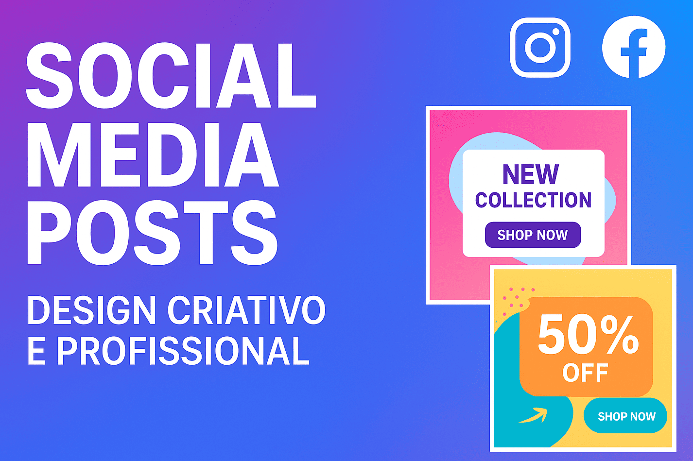 288308Vou criar 3 posts profissionais para Instagram ou Facebook usando Canva