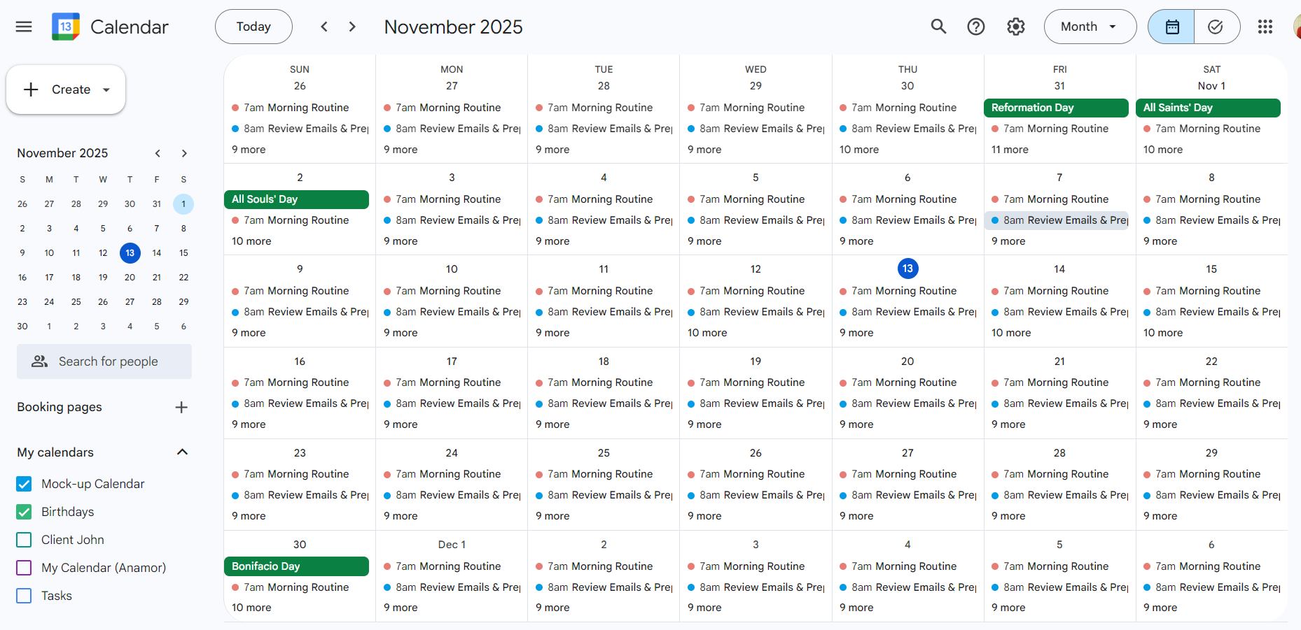 376348I will manage your Google Calendar and organize your schedule
