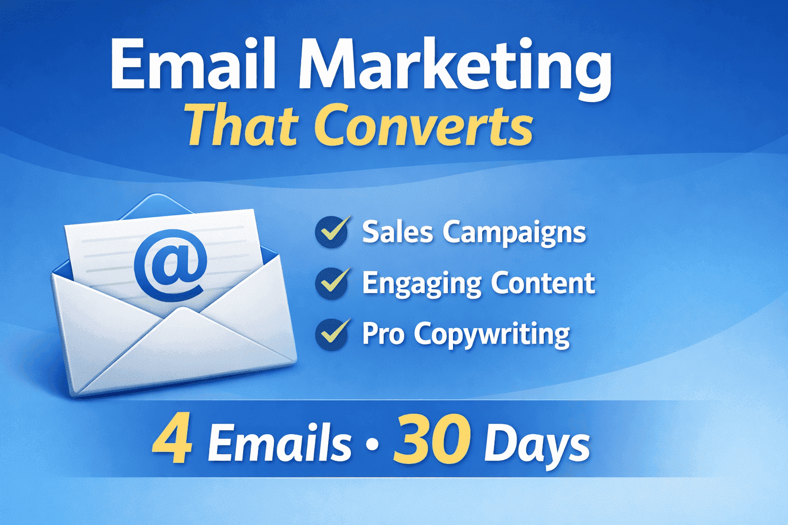 454168I will manage your business email marketing for 30 days