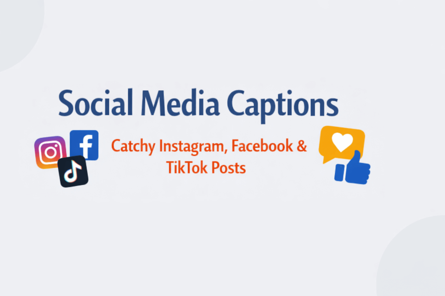 436804I will write engaging social media captions for Instagram and Facebook