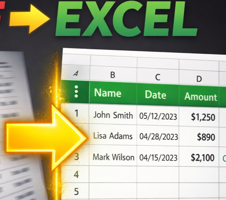 446636I will convert PDF to Excel and clean messy data fast and accurately