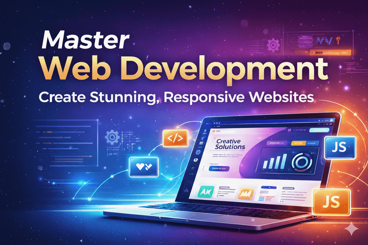 454653Master Web Development: Create Stunning, Responsive Websites.