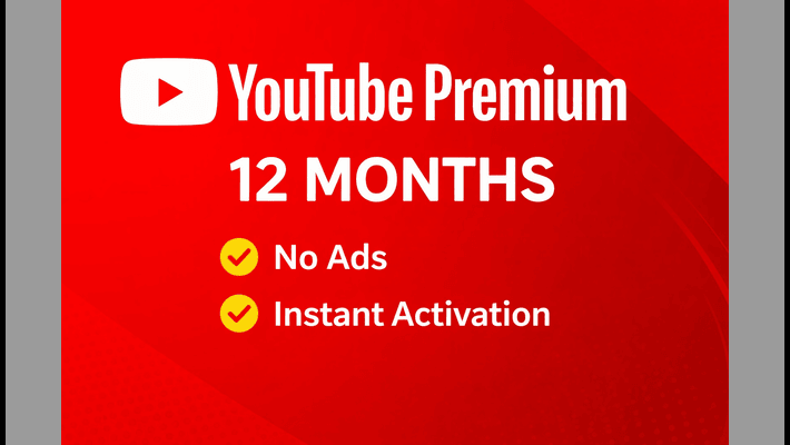 471538I will activate YouTube Premium Individual Plan for 12 Months (365 Days)