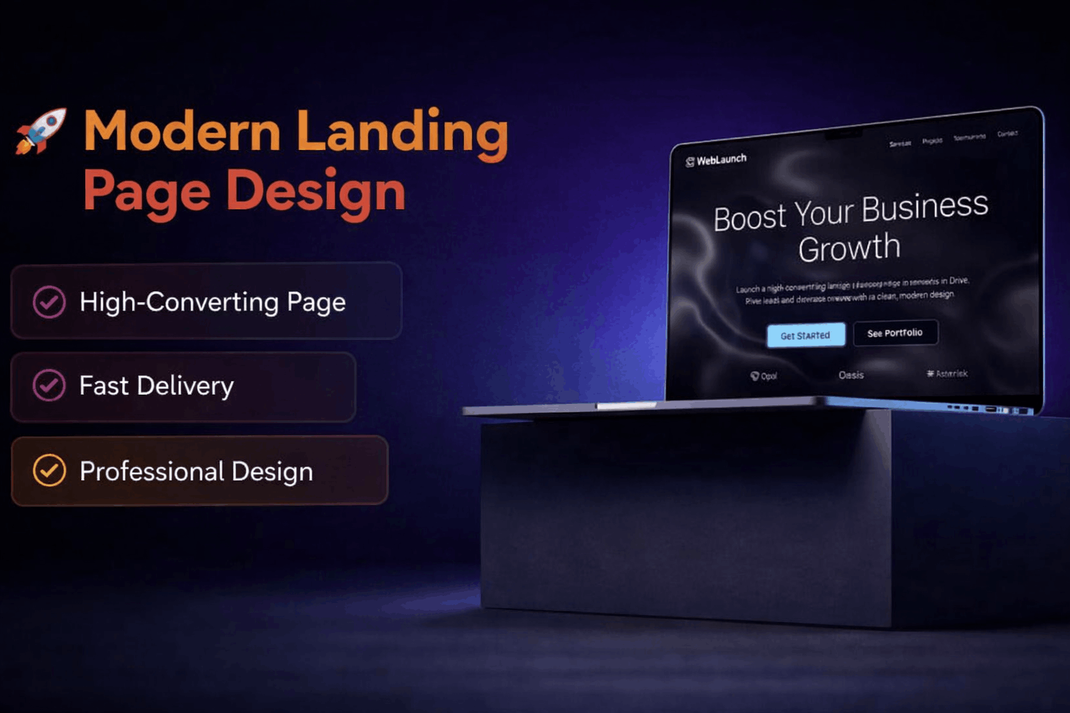 471592🚀 I Will Build a Modern, High-Converting Landing Page for Your Business or Startup
