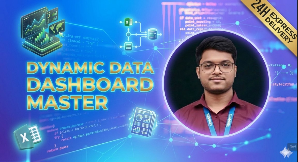 470500I will transform your raw data into professional charts and dashboards.