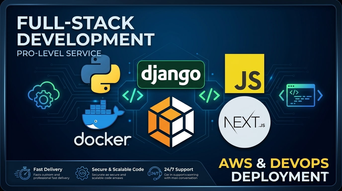 473677I will build a professional Full-Stack Web Application using Django and Next.js