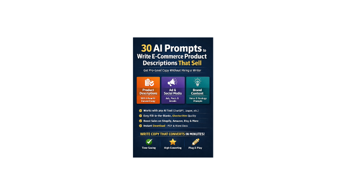 47012030 AI COPYWRITING PROMPTS FOR E -COMMERCE PRODUCT DESCRIPTION
