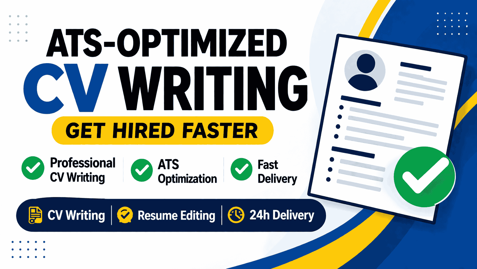 478041I will write and optimize your ATS resume and CV for job success