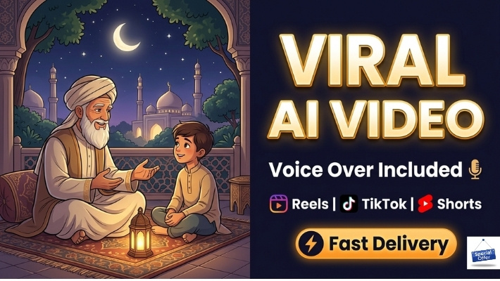 478017I will make viral reels with AI voice over and script