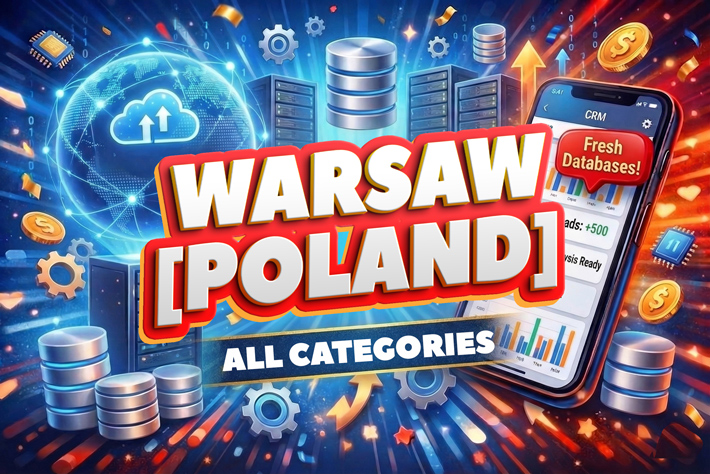 486871Premium B2B leads Database Warsaw: Poland. Email and Phone. All Niche