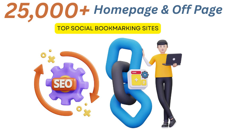 491913Powerful SEO 10,000+ Off Page Homepage Do Follow Permanent Social Bookmarking Backlinks Website Ranking High DA PA