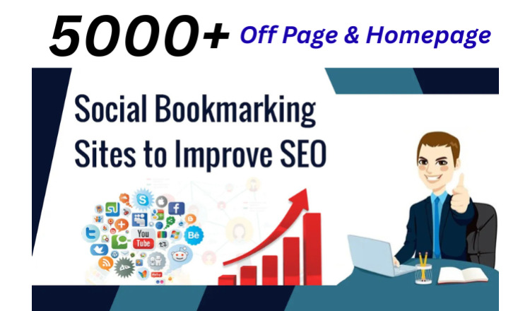 491407Powerful SEO 5000+ Off Page Homepage Do Follow Permanent Social Bookmarking Backlinks Website Ranking High DA PA