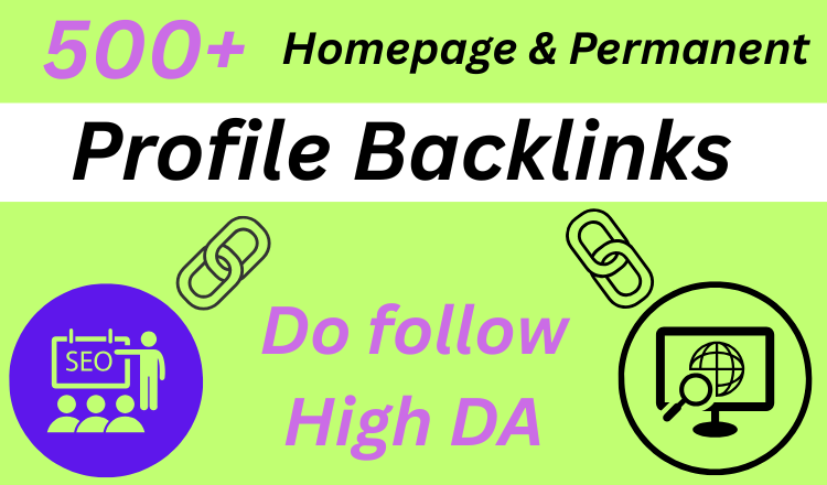 493084Powerful SEO 7000+ High Quality Homepage Do Follow Profile Backlinks High DA PA