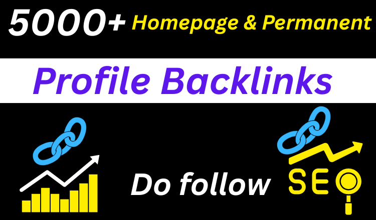 492436Powerful SEO 7000+ High Quality Homepage Do Follow Profile Backlinks High DA PA