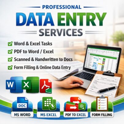 488199I will do fast and accurate data entry in Word and Excel