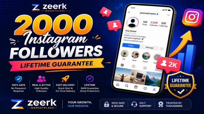 505224I Will Provide 2000 Real Instagram Followers | Lifetime Guarantee