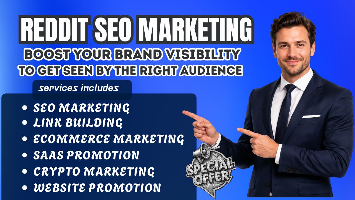 499269I Will do reddit seo post for business website management & boost traffic