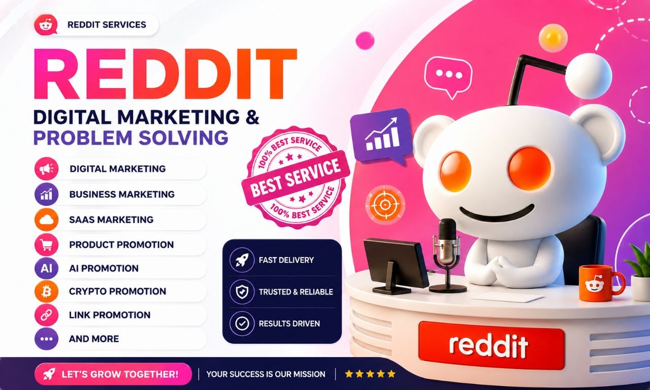 505476I will do organic reddit seo post and comment for your website business saas ai app link promotion