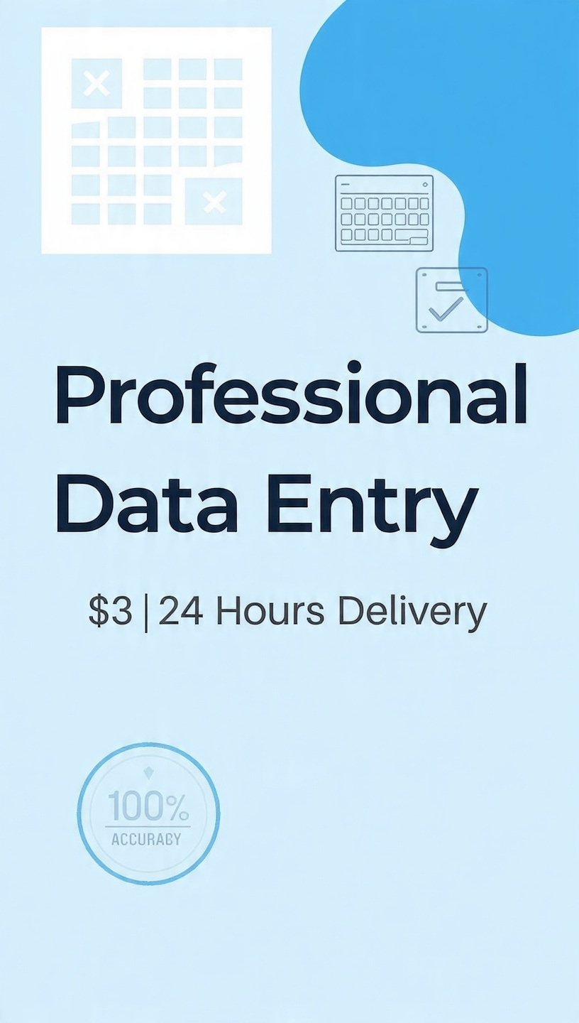 512128I will do fast and accurate data entry in 24 hours