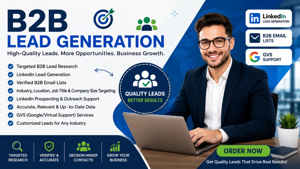 513265B2b lead generation,linked in,email,G.V.S support.