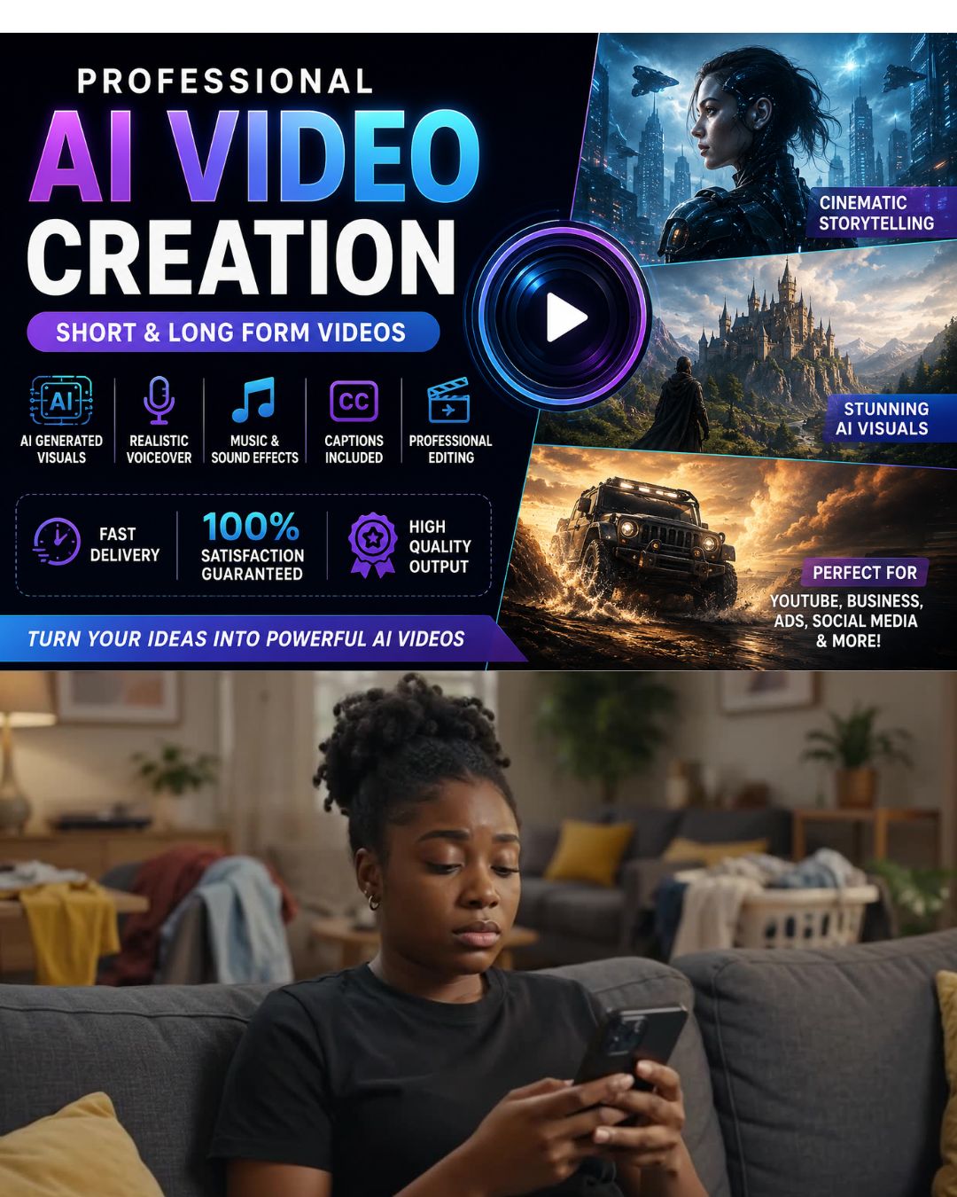512690You will get AI Video Creator | AI Ads, Product Videos & Storytelling