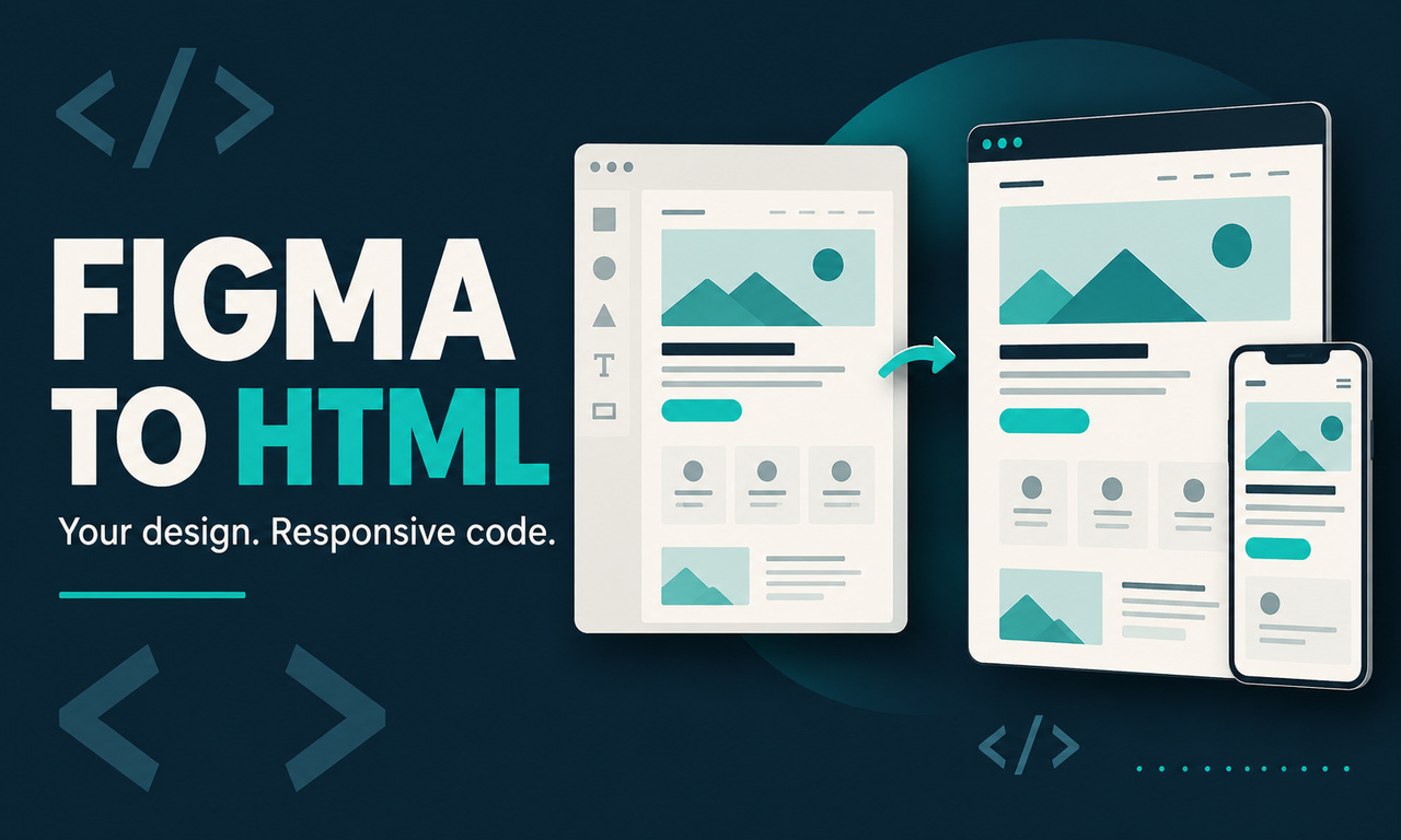 518445I will convert your Figma design into responsive HTML and CSS