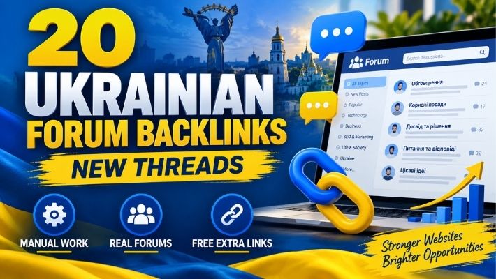 518487I will build 20 Ukrainian forum backlinks from new threads