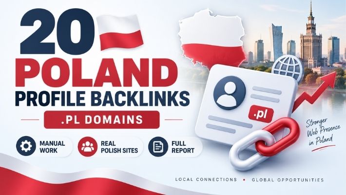 518504I will build 20 manual Poland profile backlinks on .PL domains