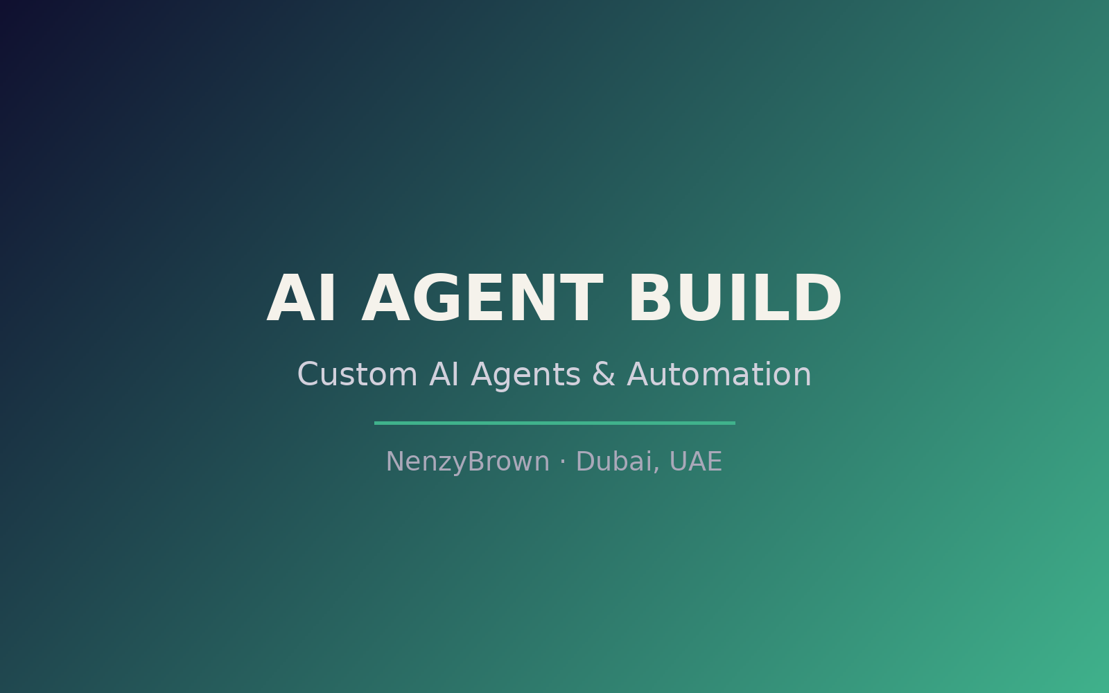 525770Custom AI Agent or Automation Workflow Build